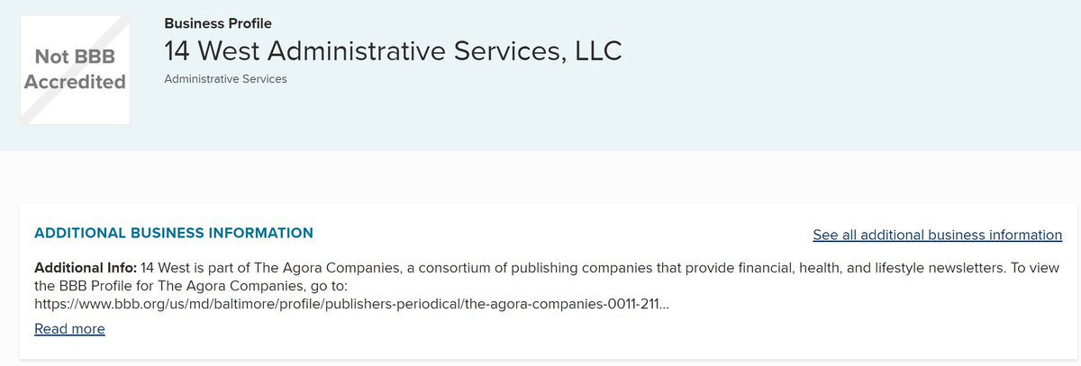 14 W Administrative Services LLC.