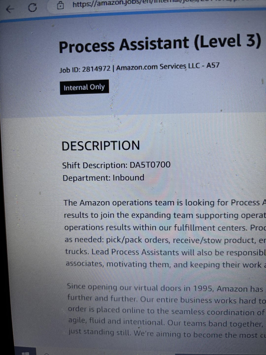 Amazon.com Services LLC - A57