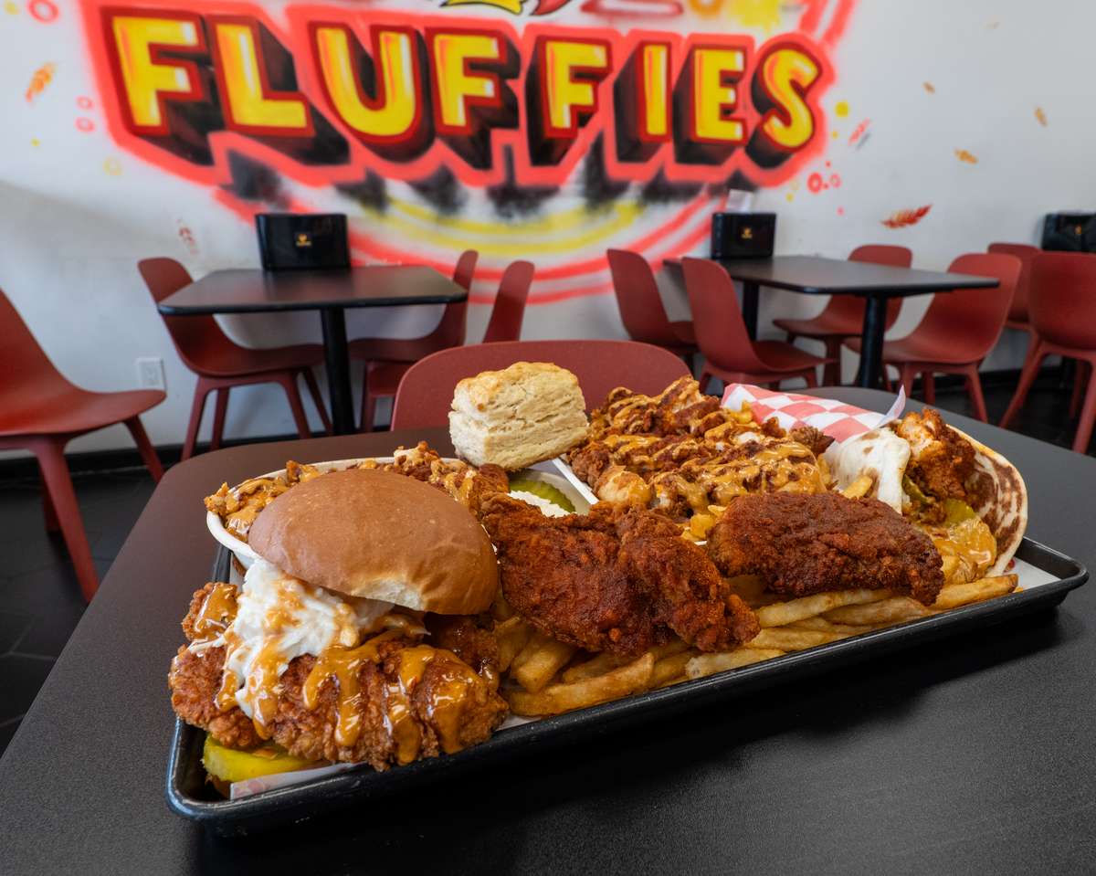 Fluffies Hot Chicken & Frankie Rolls